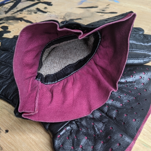 Leather gloves - 6 1/2 - Picture 3 of 10